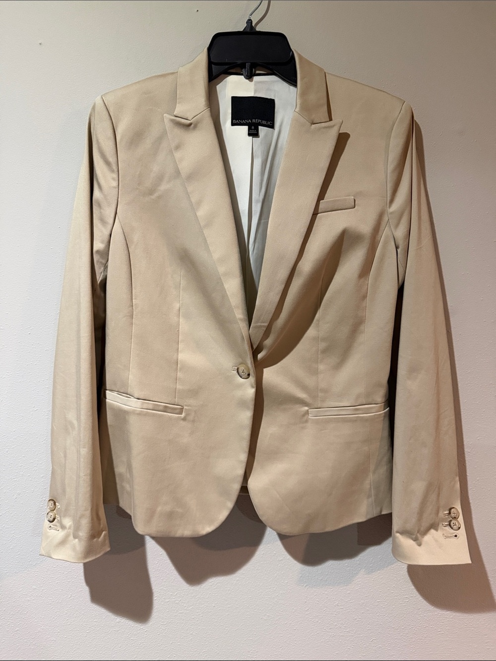 Banana Republic Women's Beige Tailored Blazer